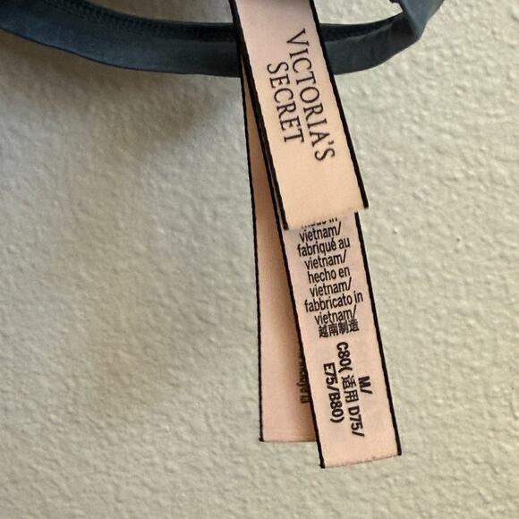 5/$25 Victoria's Secret Lace Bra in Dusty Blue Medium - Picture 5 of 6